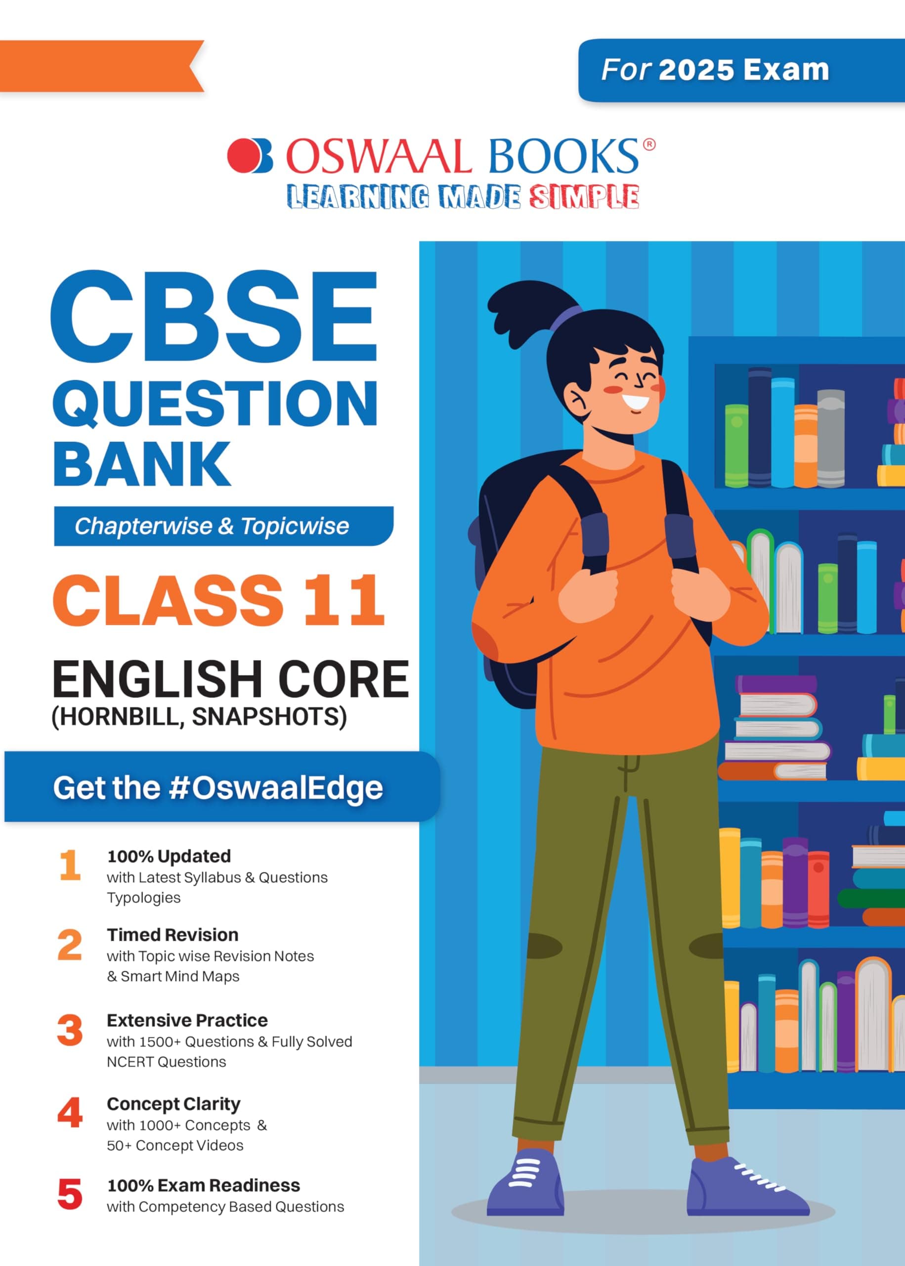 Oswaal CBSE Question Bank Class 11 English Core, Chapterwise and Topicwise Solved Papers For 2025 Exams Paperback – 7 April 2024