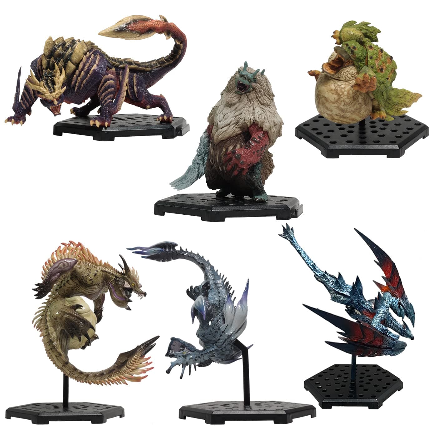 Figure Builder Monster Hunter Standard Model Plus The Best Vol. 19, 20, 21, Box Product, 6 Types, 6 Pieces, Bonus Parts, PVC ABS