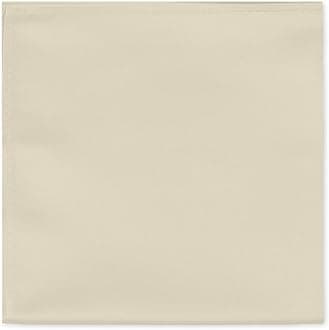 Jacob Alexander Mens Pocket Square Solid Color Handkerchief - Champagne