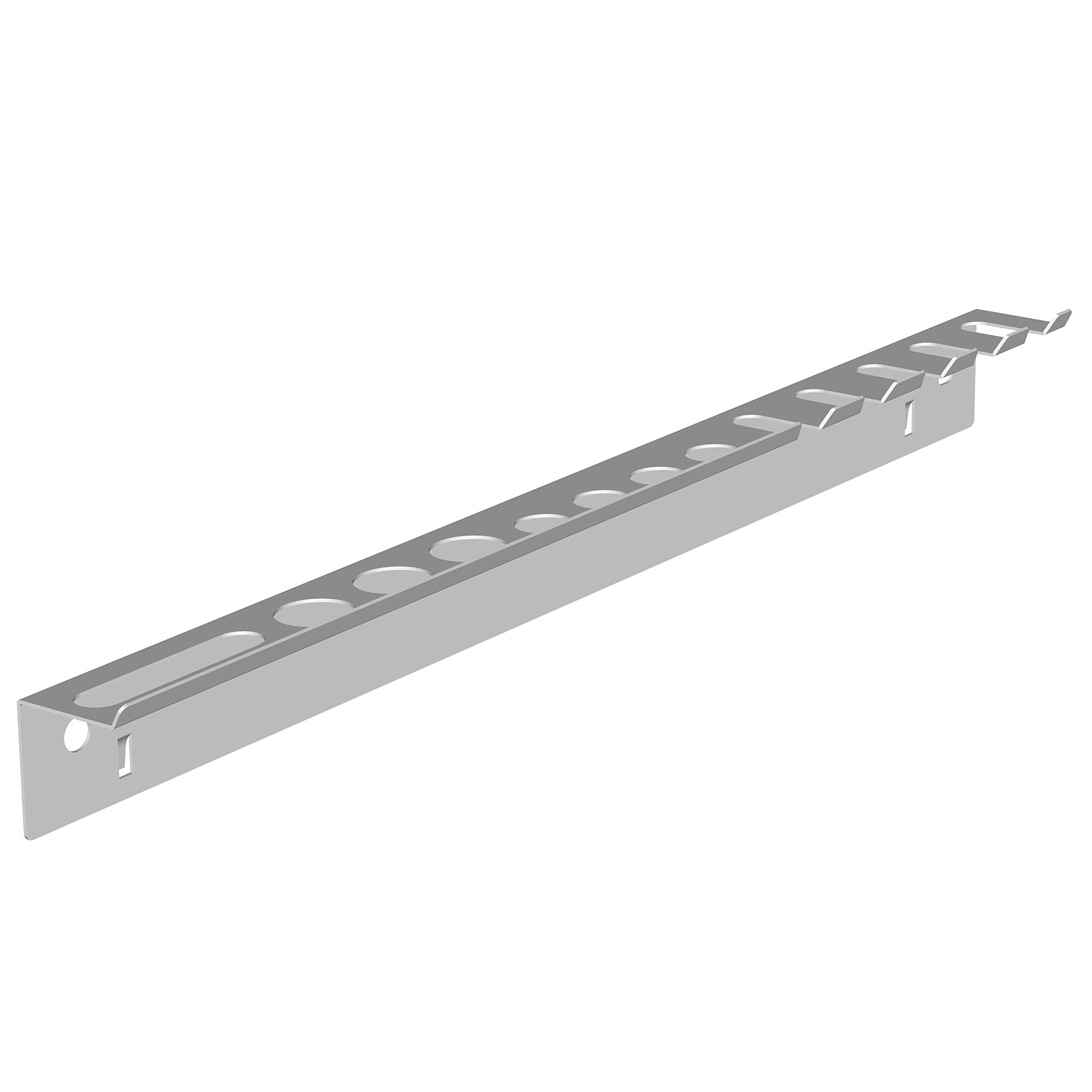 Element System11411-00002 Holder Strip/for Tool peg-Boards/Perforated Steel Panels/White, Einfach