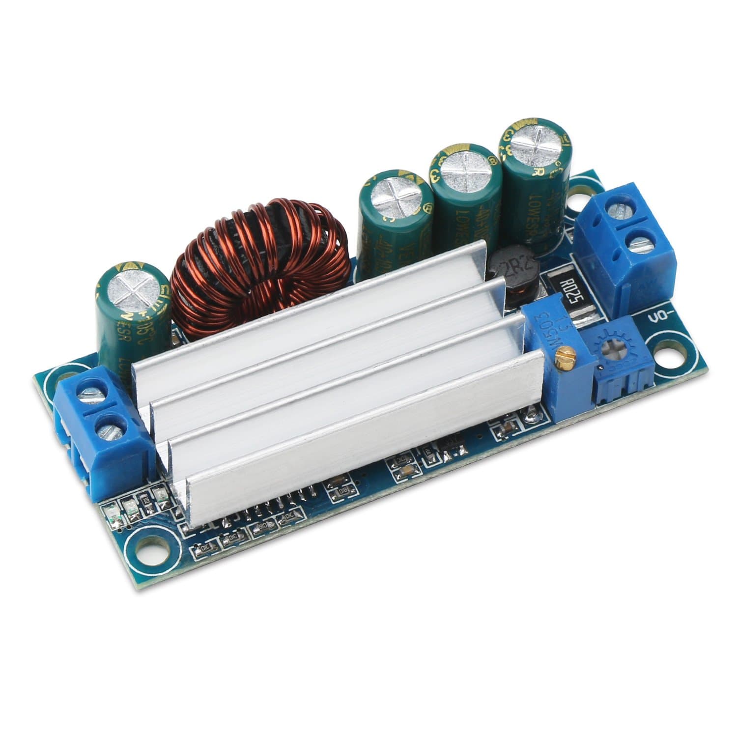 DROK Buck Boost Converter, DC-DC Buck Boost Converter Voltage Step Up Down Regulator CC CV 5-30V to 0.5-30V Adjustable Power Supply Transformer Module