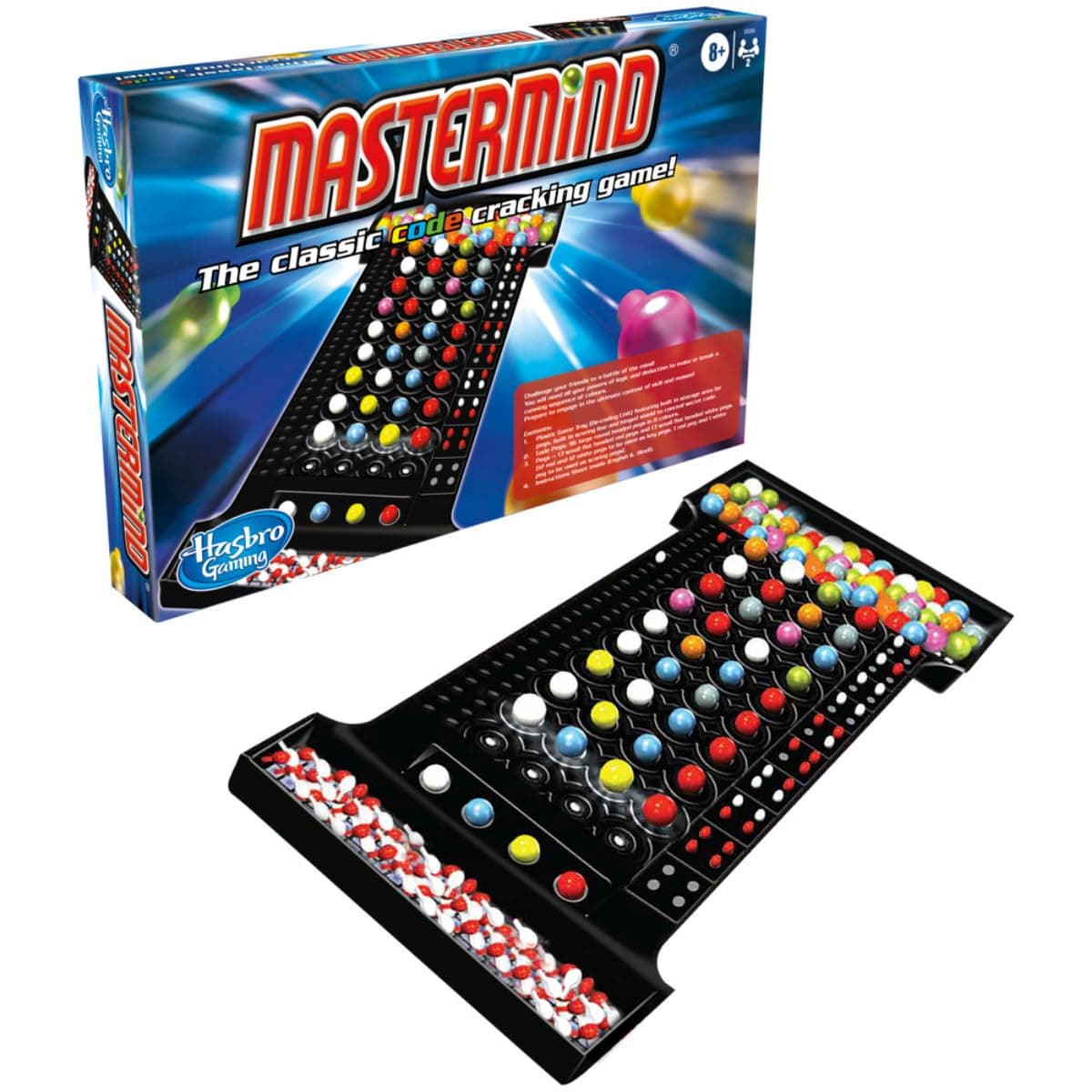Hasbro Gaming Mastermind The Classic Code Cracking Game For Ages 8 and Up, for 2 Players