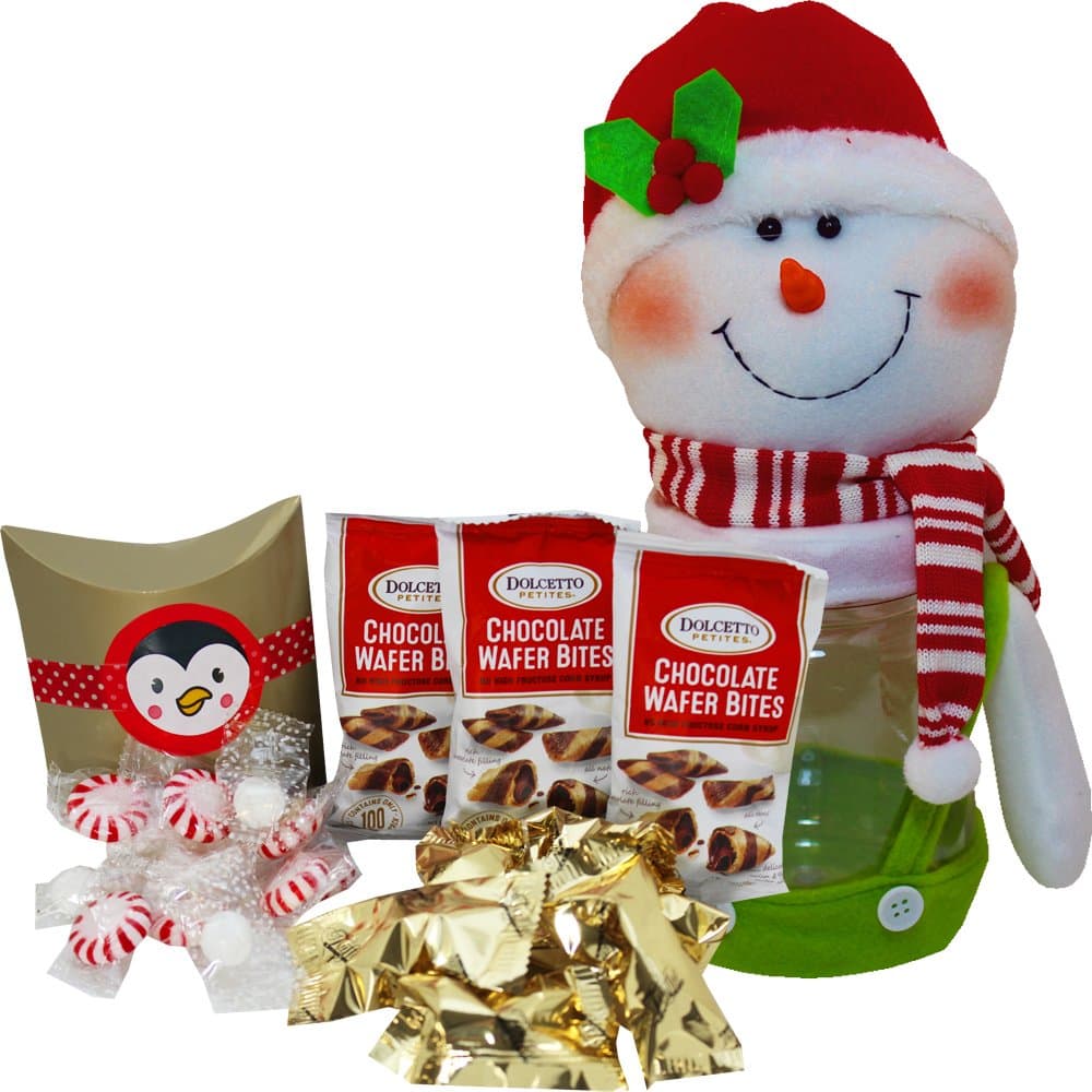 Jolly Snowman Chocolate and Candy Cookie Jar