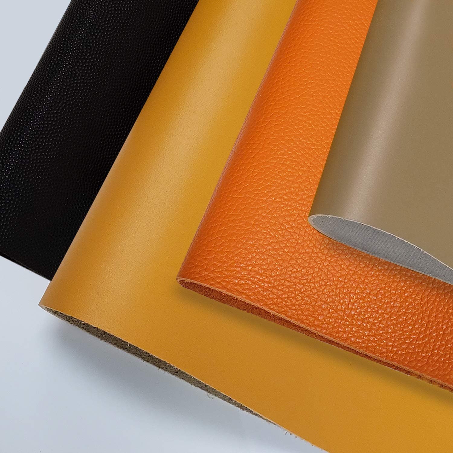 INCIRCLE Tooling Leather Square – Real Cow Skins, Sizes 1 Square FEET Grade “A” for All Patch, Crafts & Arts (Orange)