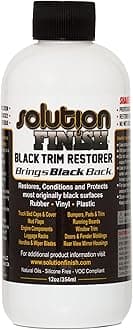 Solution Finish Black Plastic & Vinyl Restorer 12 oz. by Solution Finish
