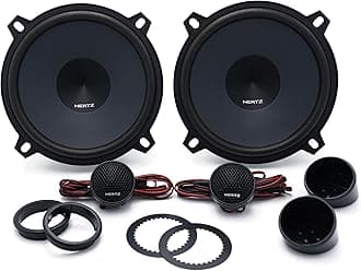 K 130 Component Speakers 2-Way Audio System with 130 mm Woofer, 24 mm Tweeter, Bluetooth Connectivity, 220W Peak Power, Crossover Included, Black