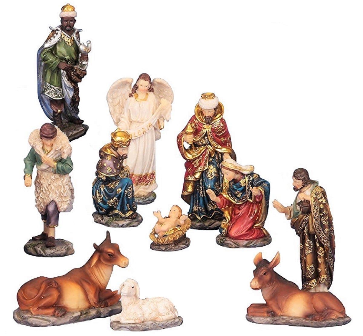 11-Piece Nativity Figurine Set, 14.5 cm