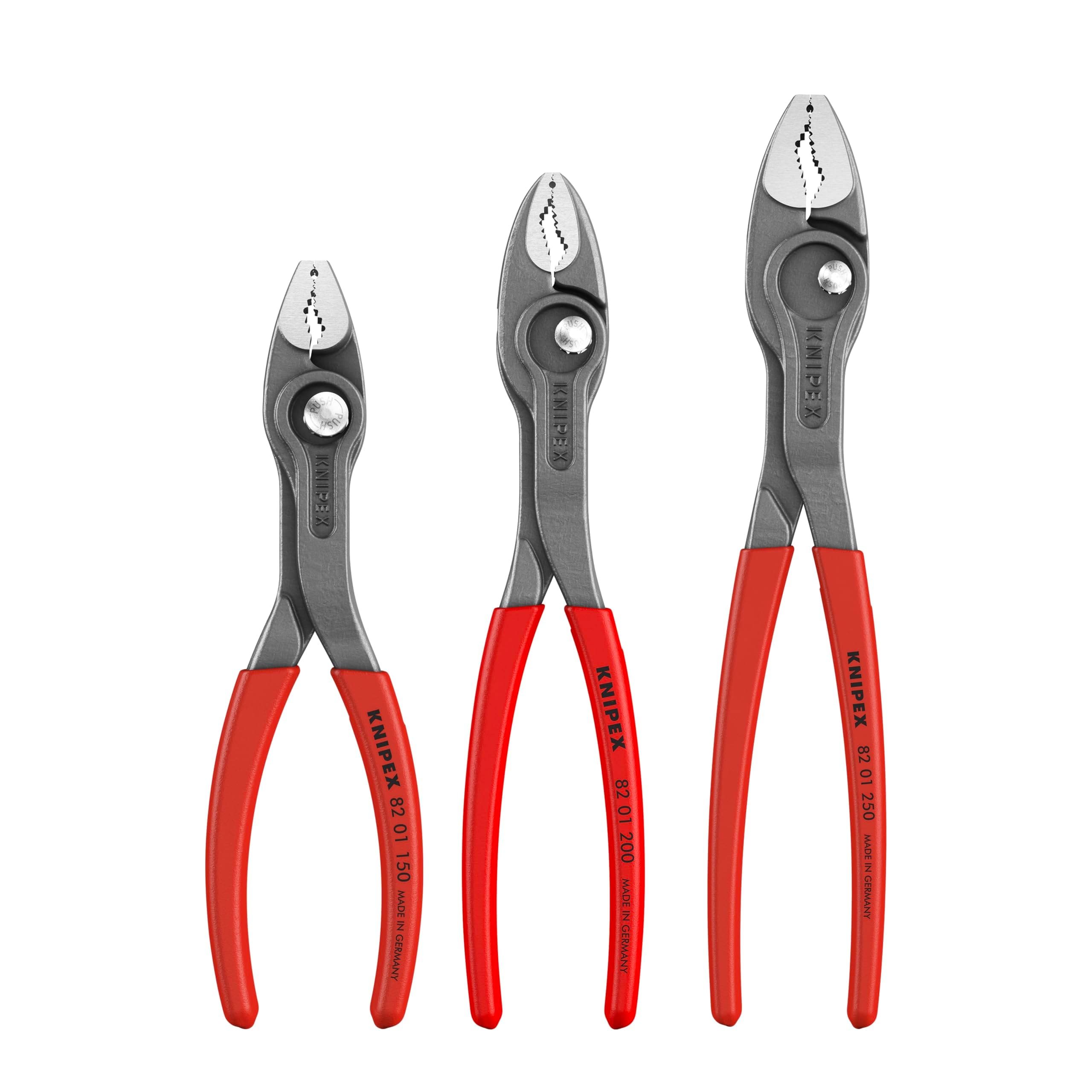 Tools 00 20 06 US4 3 Pc TwinGrip Pliers Set, Plastic Dipped (6", 8", 10")