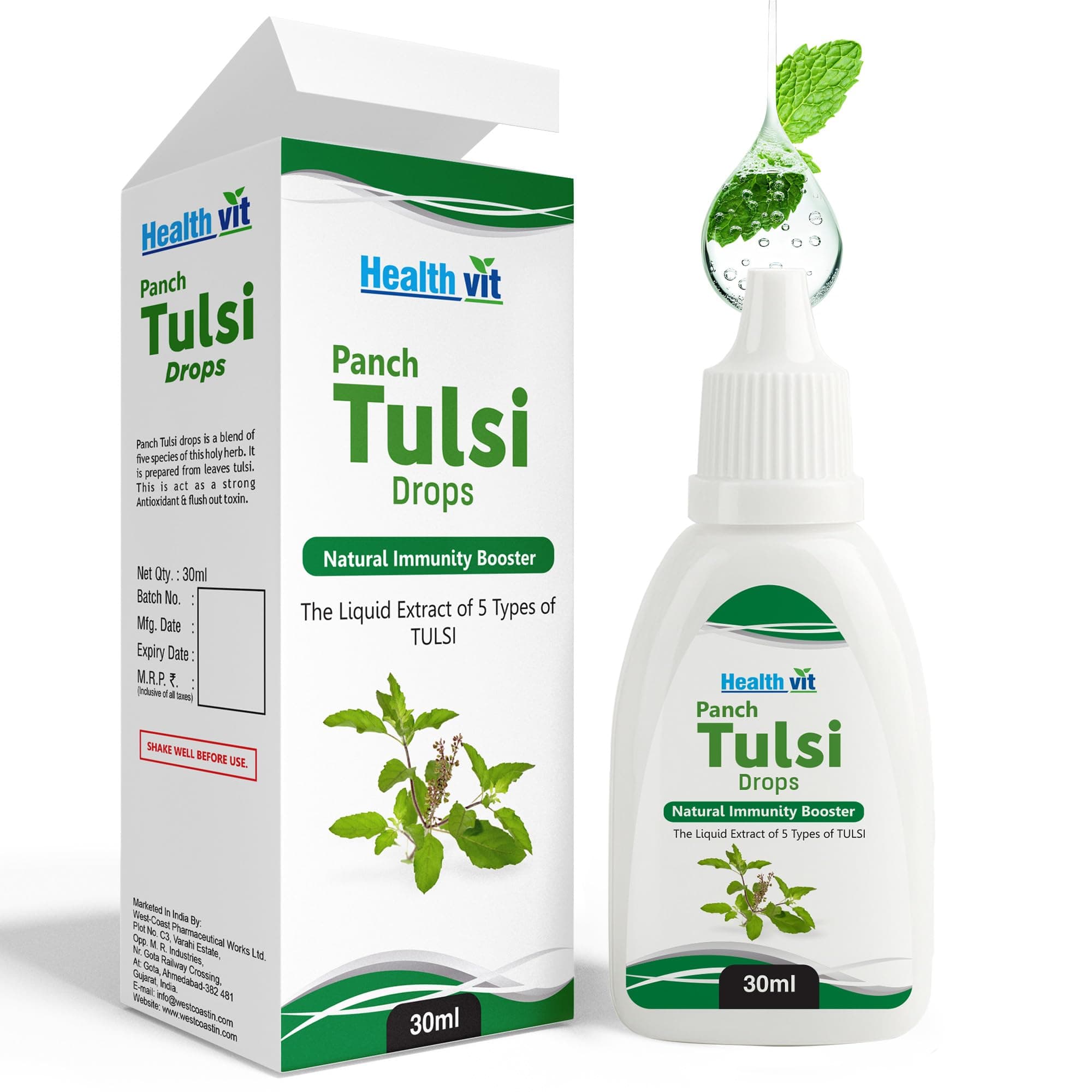 Healthvit Tulsi Drops - 30 ml