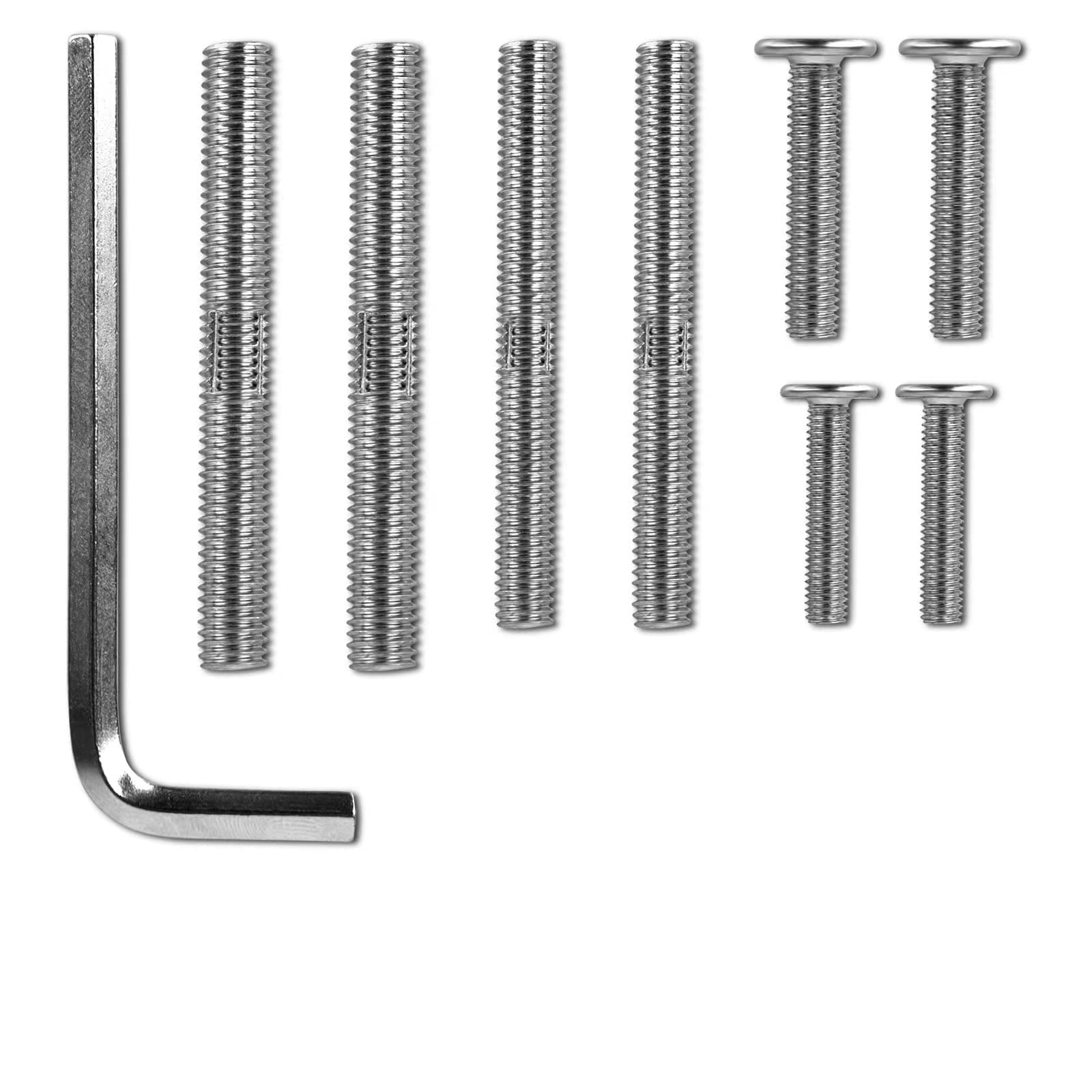 Cat Scratching Post Replacement M10 Screws,M10 and M8 Screws for Cat Scratching Post with Allen Wrench 4PCS Threaded Bolt and 4PCS Screws, Not Include Cat Scratching Post