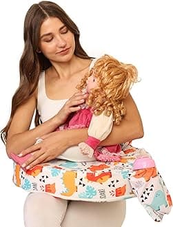 - Oscar Home Foam Nursing Pillow for Breastfeeding and Bottle Feeding - Posture Support with Adjustable Double Straps, Great for Nursing Moms (Roar, 53 x 38 cm), Multicolor