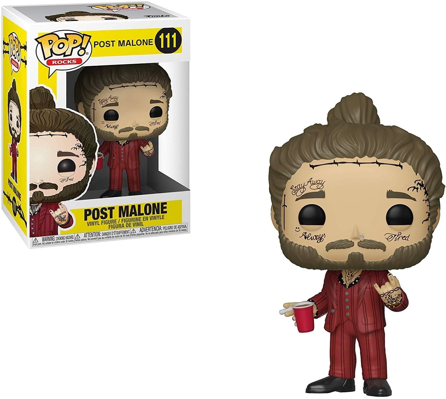 Funko Pop! Rocks: Post Malone - Post Malone Includes Collectible Figure, Multicolor