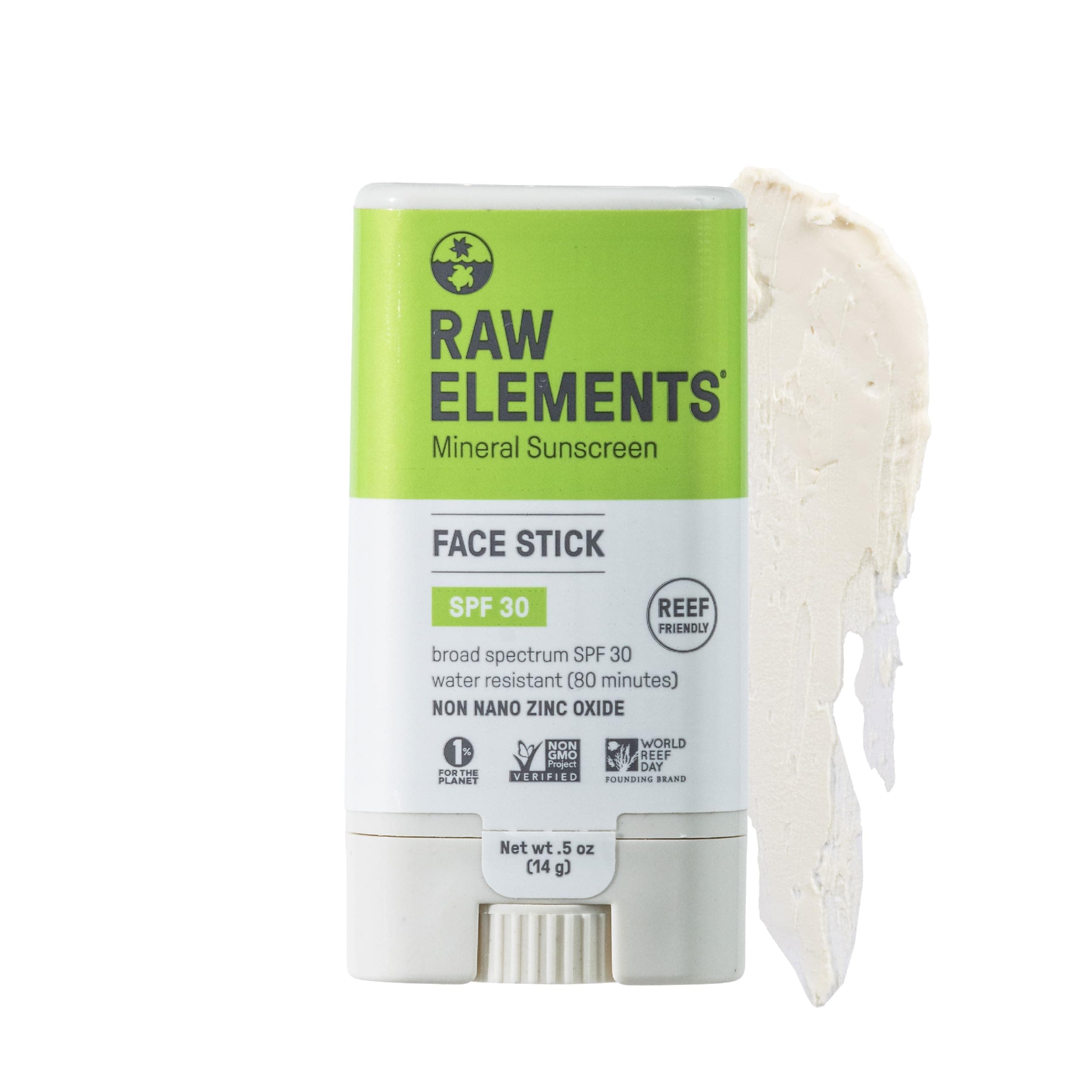 Raw Elements Eco Form Sunscreen Stick, SPF 30 Plus, 0.6 Ounce by Raw Elements