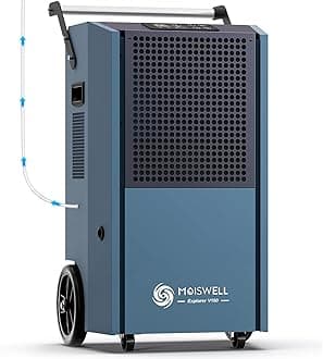 190 Pints Commercial Dehumidifier with Pump Portable Industrial Heavy Duty Moisture Removal Dehumidifiers for Basements with Auto Drain,Powerful Humidity Control for Large Spaces