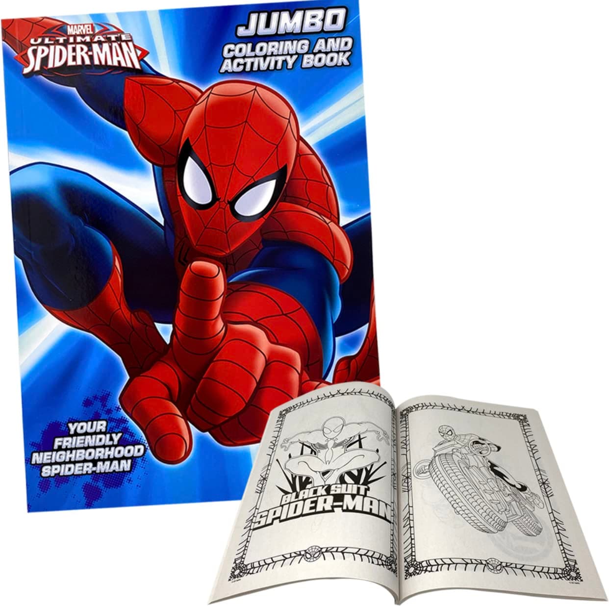 Marvel Comics Spiderman Coloring & Activity Book (Set of 2 Books,96 Pages/Each)