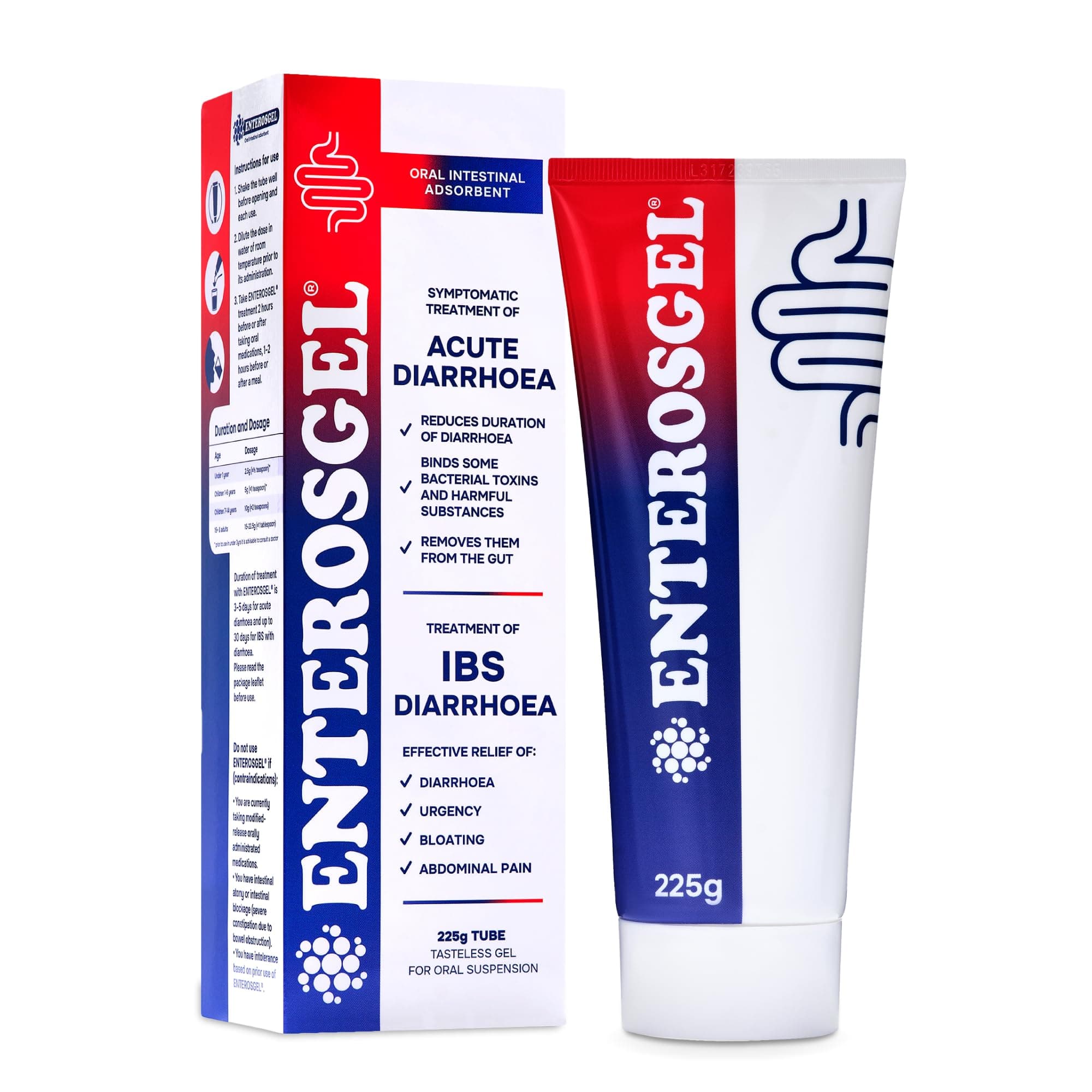 Enterosgel Tube 225 g Detoxification