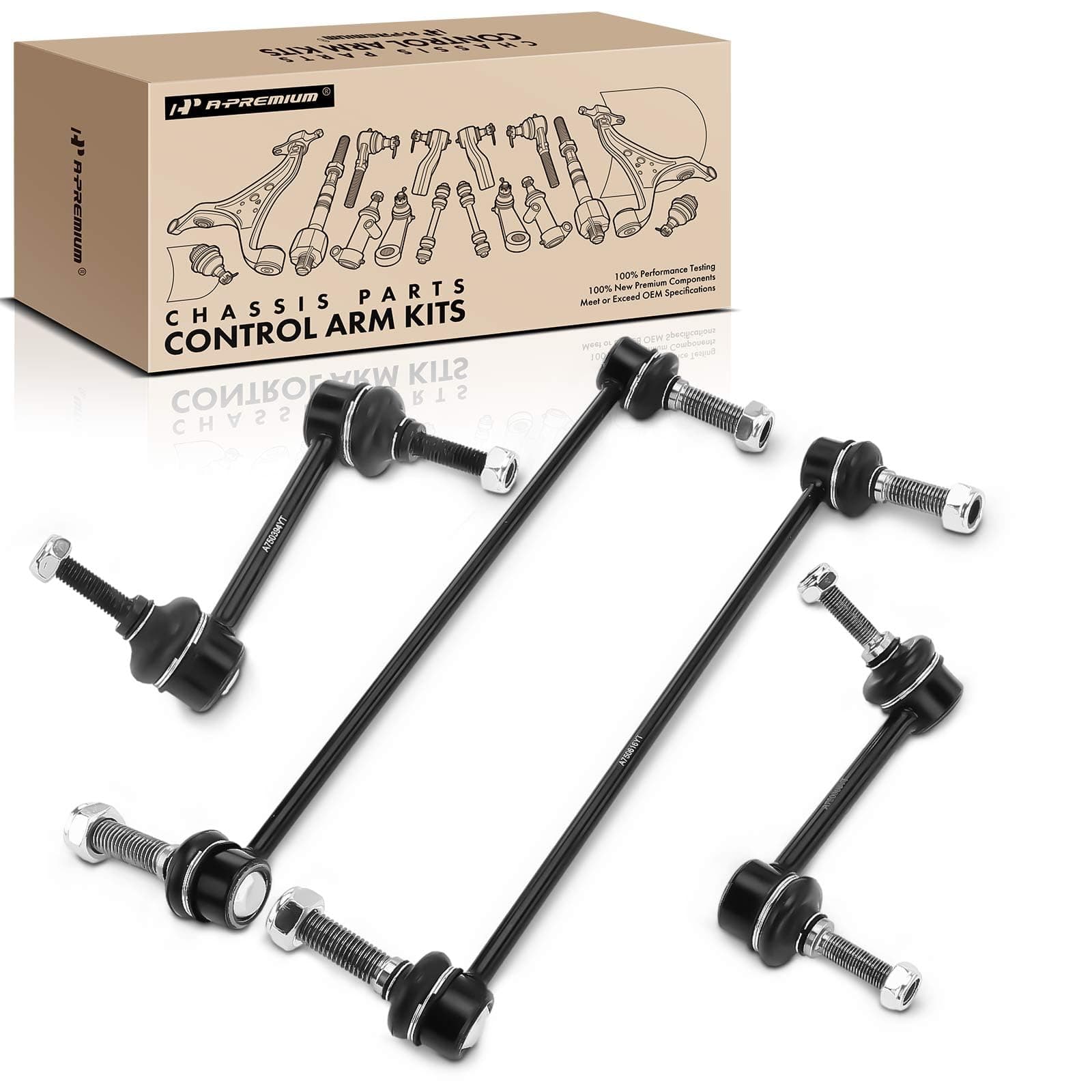 A-Premium 4Pcs Front Rear Sway Bar Link Stabilizer Link Kit Compatible with Ford Explorer 2011-2019 Police Interceptor Utility 2013-2019