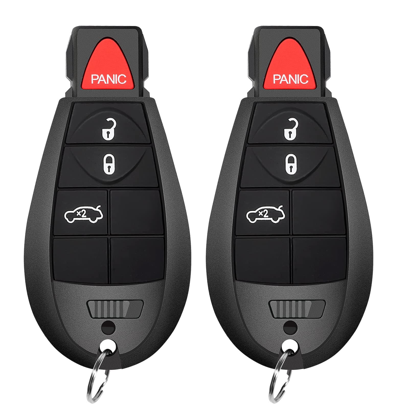 SaverRemote 4 Button Key Fob Compatible for 2008-2010 Chrysler 300, 2008-2012 Dodge Challenger&Charger