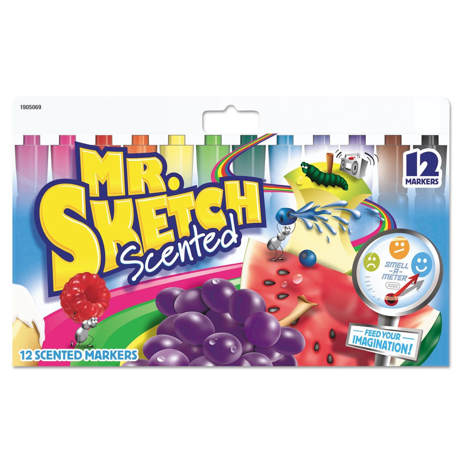 Mr. Sketch 12 Pack Scented Ink Water Color Based Fruit Smelling Markers Chisel Tip