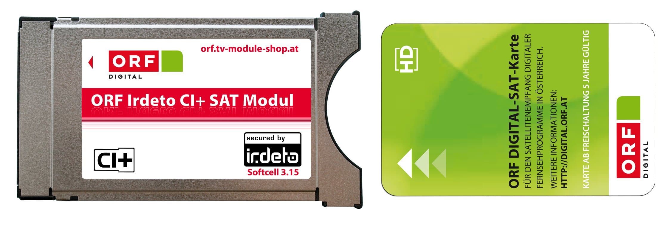 ORF Irdeto CI+ Module Including ORF ICE Card to Receive ORF ATV and HD Austria