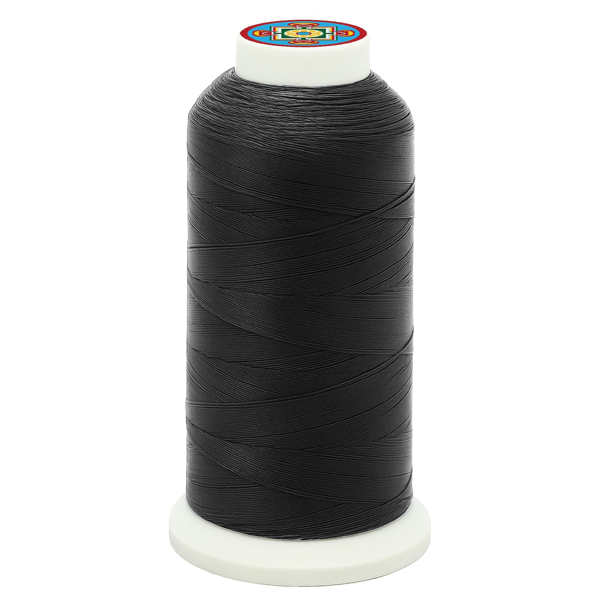 - Bonded Nylon Thread Black Heavy Duty Sewing Threads - 1500 YDs Size 69 210D T70 Tex 70 Thread for Leather Jeans Weaving Outdoor Marine Upholstery Threads