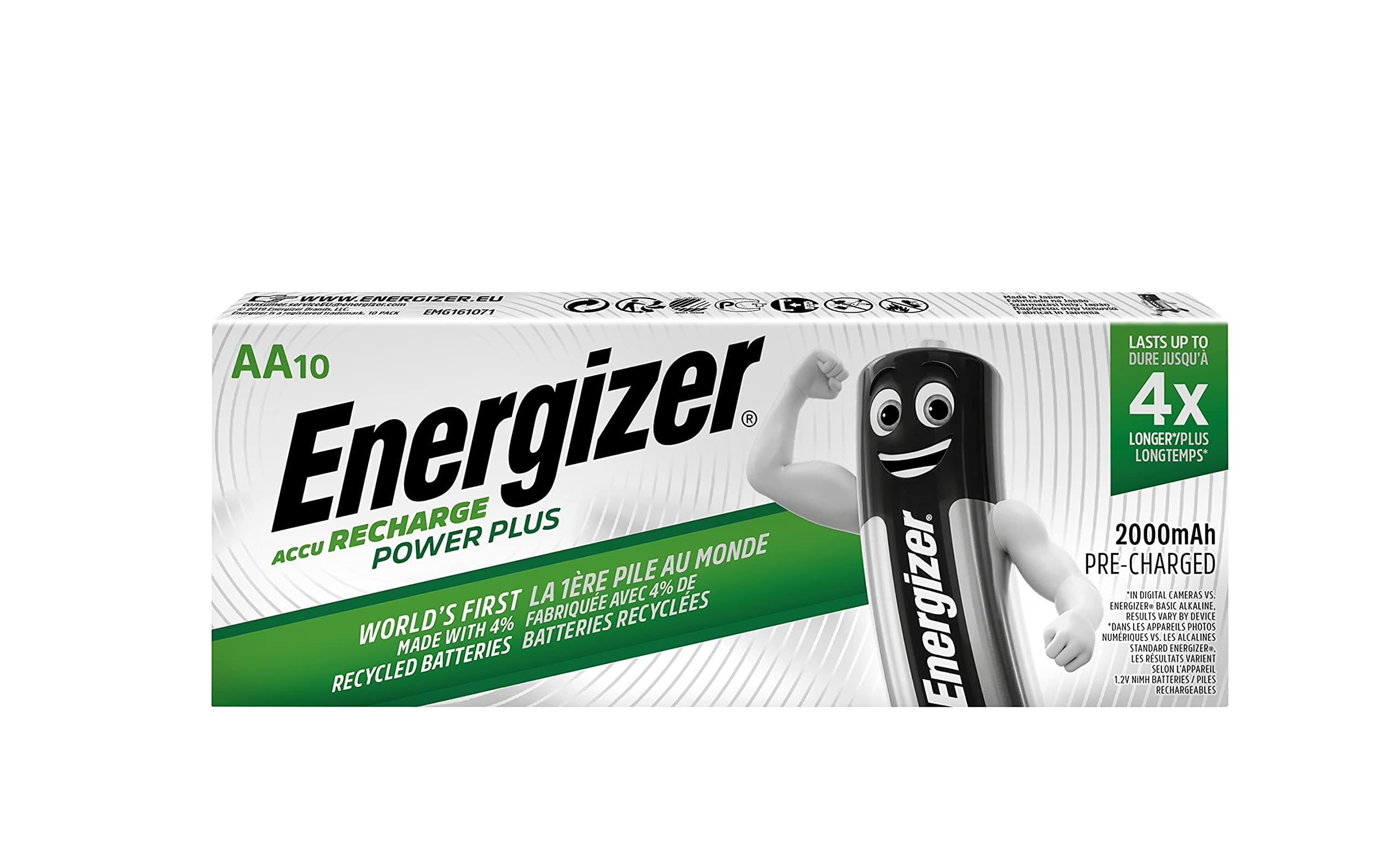 ENERGIZER RECHARGE AA 2000MAH 634354 P10