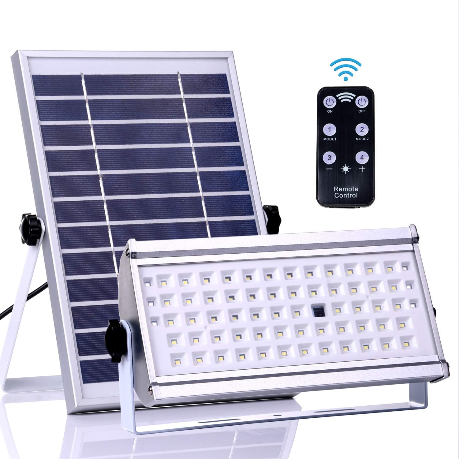 Solar Light Outdoor, ALFLASH 65 LED Solar Motion Sensor Security Light 1500 Lumen 6600 mAh Waterproof Solar Powered Light Outdoor Wall Lights Solar Lamp for Garden, Fence,Pathyway. (12)