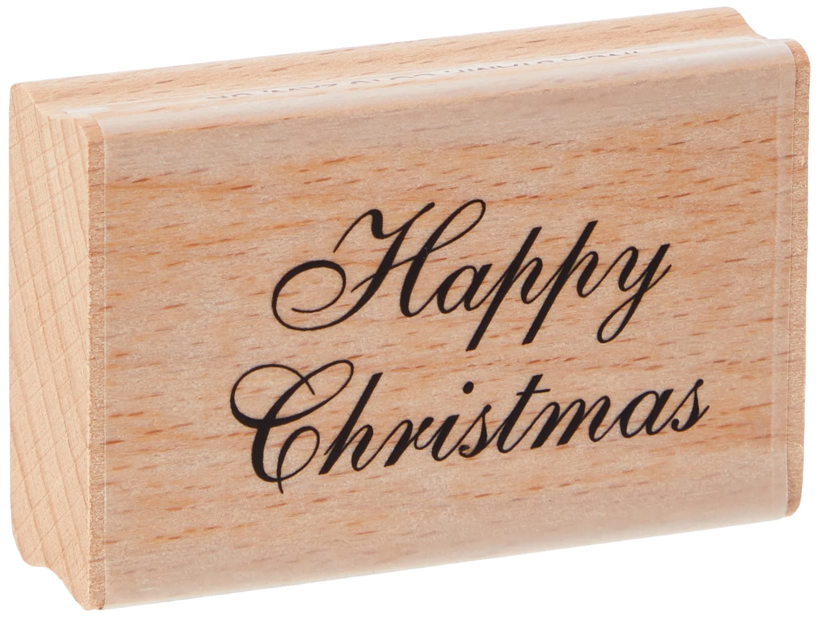 Scripted Christmas Inca Stamp, Black, 25 x 46 mm