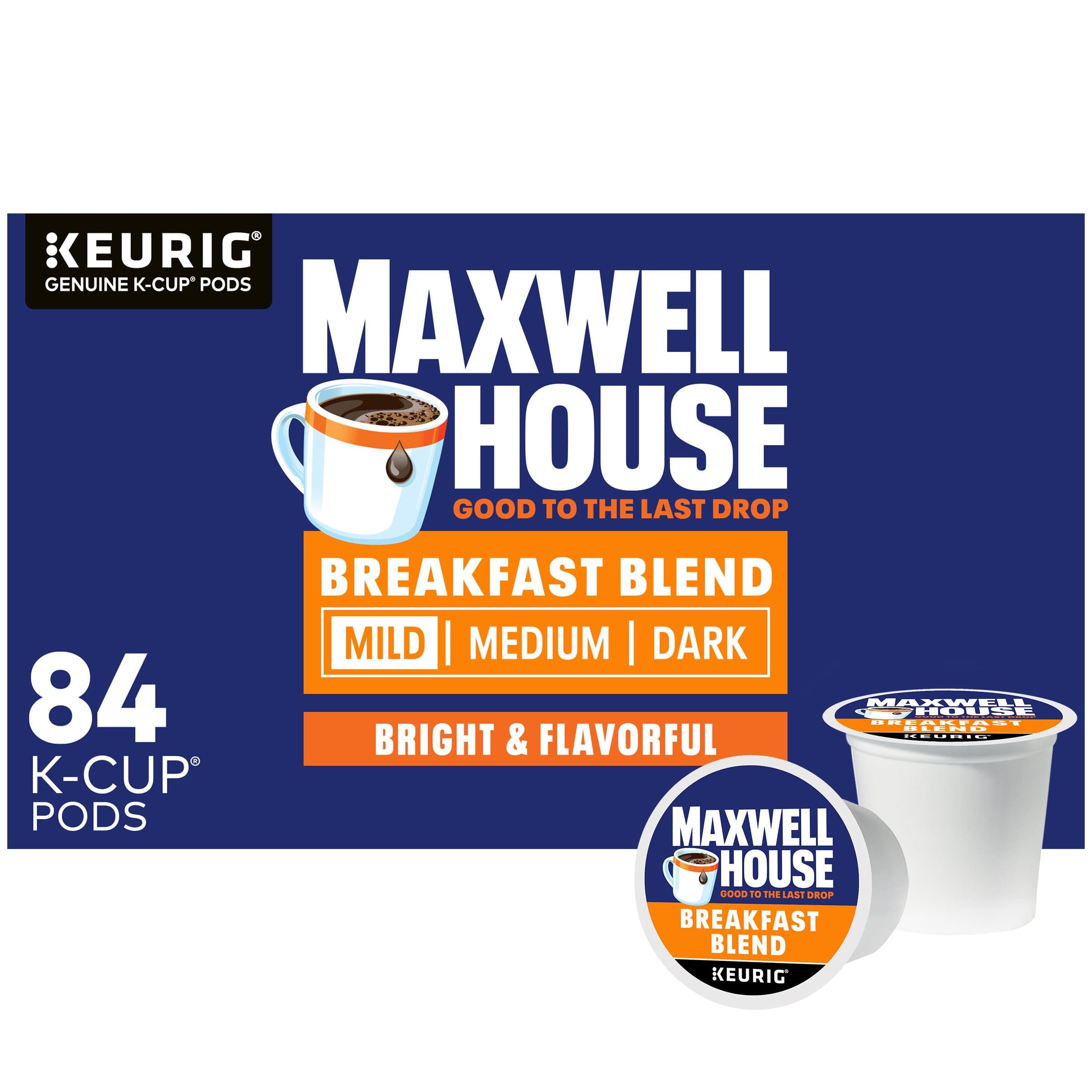 Breakfast Blend Mild Roast K-Cup Coffee Pods, 84 ct Box