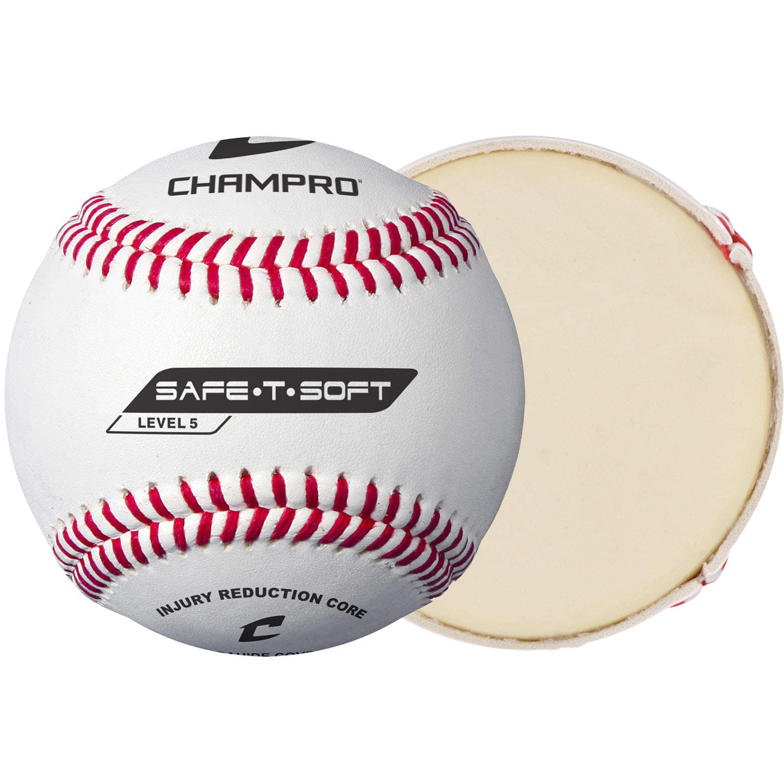 Champro Safe-T-Soft Level 5 Baseball (White, 9-Inch) Pack of 12