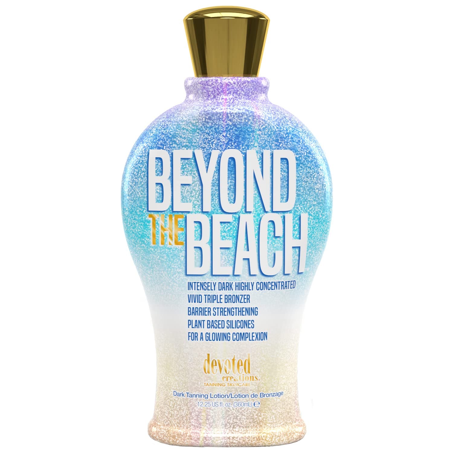 Beyond the Beach - Intensely Dark Highly Concentrated Vivid Bronzer Barrier Strengthening Plant Based Silicones Boosts Cellular Energy & Luminosity - 12.25 oz.