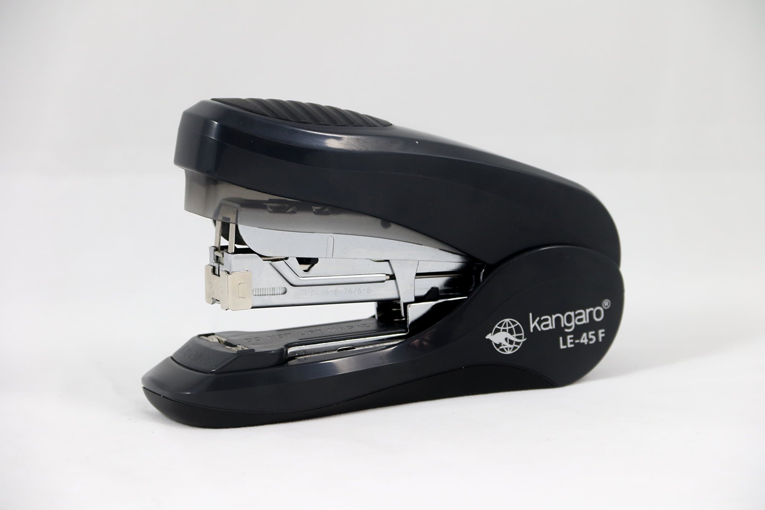 Kangaro Stapler LE-45F Less Effort Flat Clinch - Stapling Capacity: 30/40* Sheets