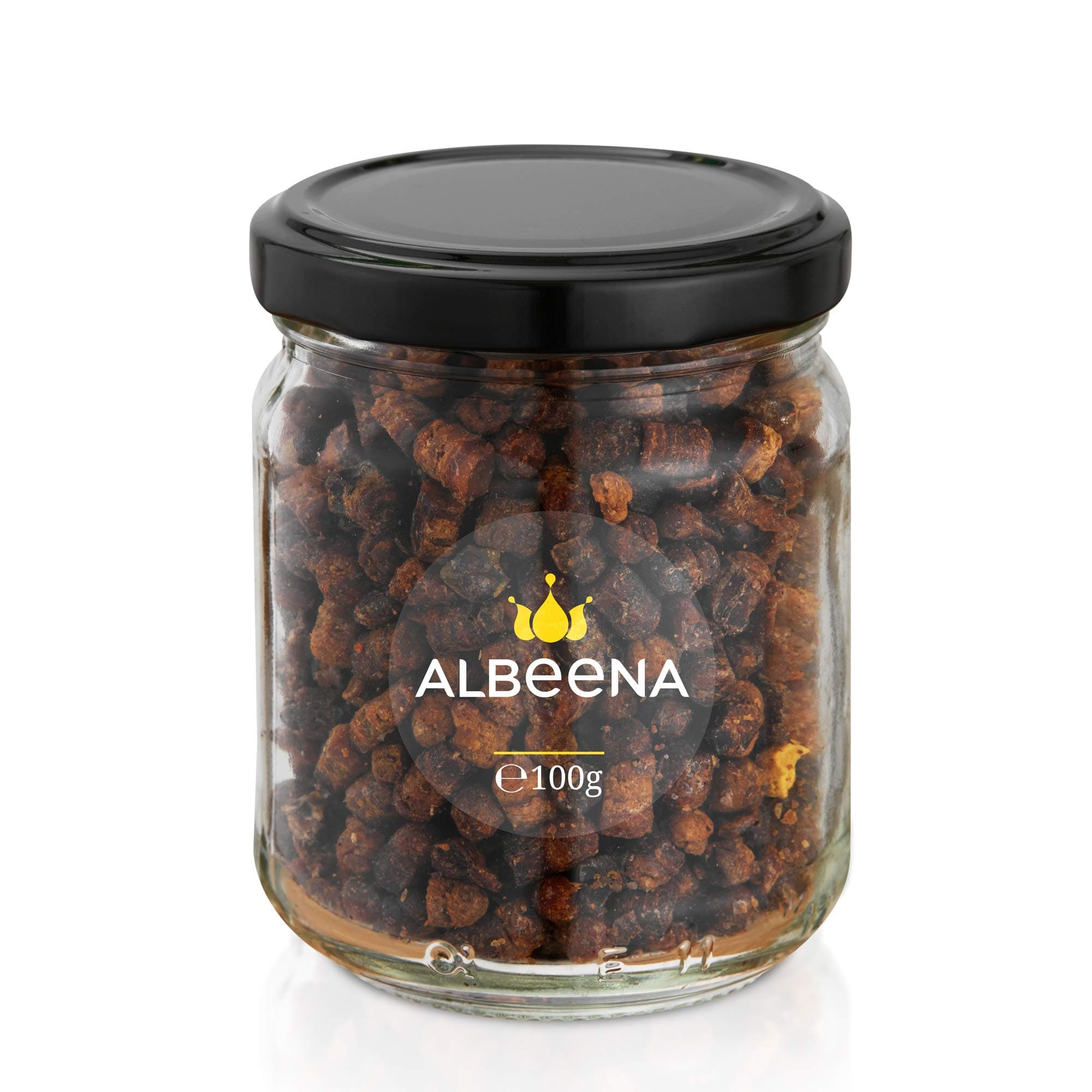 ALBEENA Bee Bread 100g- Fresh Bee Bread- 100% All Natural Bee Bread – Perga Rich in Nutritional Value Bee Bread Supplement- Fermented Bee Bread- Healthy with No Additive Or Preservatives