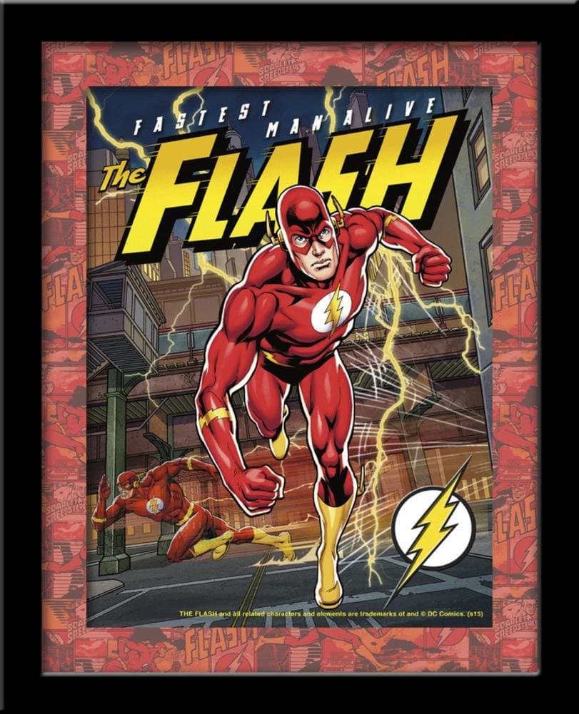Flash 3D Framed Art 3 Dimensional Poster 11 x 14in