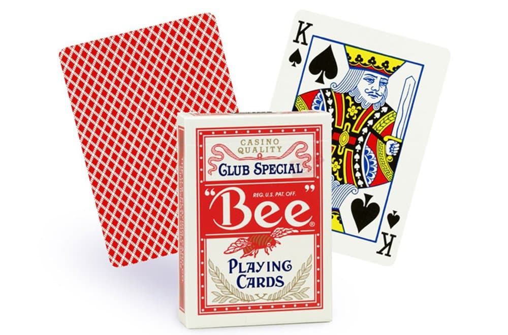 Bee Playing Cards No.92 Standard Index Single Deck (red back)