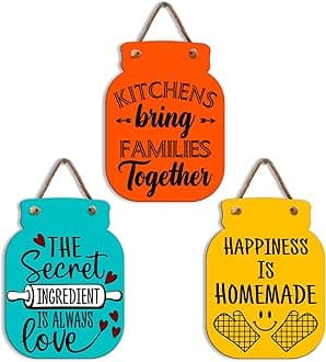 Sehaz Artworks Kitchen Wall Art Decor | Kitchen Decorations for Walls | Kitchen Wall Decor | Kitchen Decor Accessories | Wooden Wall Art