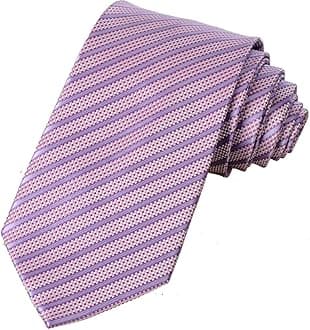 KissTies Mens Necktie Classic Striped Tie For Men In Gift Box