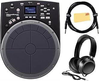 Roland HandSonic HPD-20 Digital Hand Percussion Instrument Bundle with Headphones, Instrument Cable, and Austin Bazaar Polishing Cloth