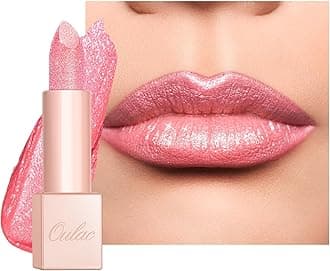 Oulac Infinity Moisture Shine Lipstick - High Shine Shimmery Finish, Super Creamy Texture, Medium to High Coverage - Gluten Free, D08 Pop Stars