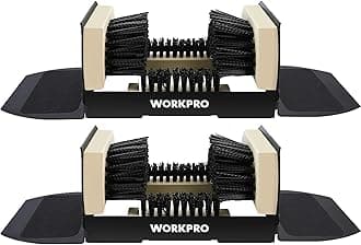 WORKPRO Boot Brush Scraper Outdoor, Shoe Cleaner Brush, Boot Scrubber, Heavy Duty Boot Cleaning Brush, 2 Pack