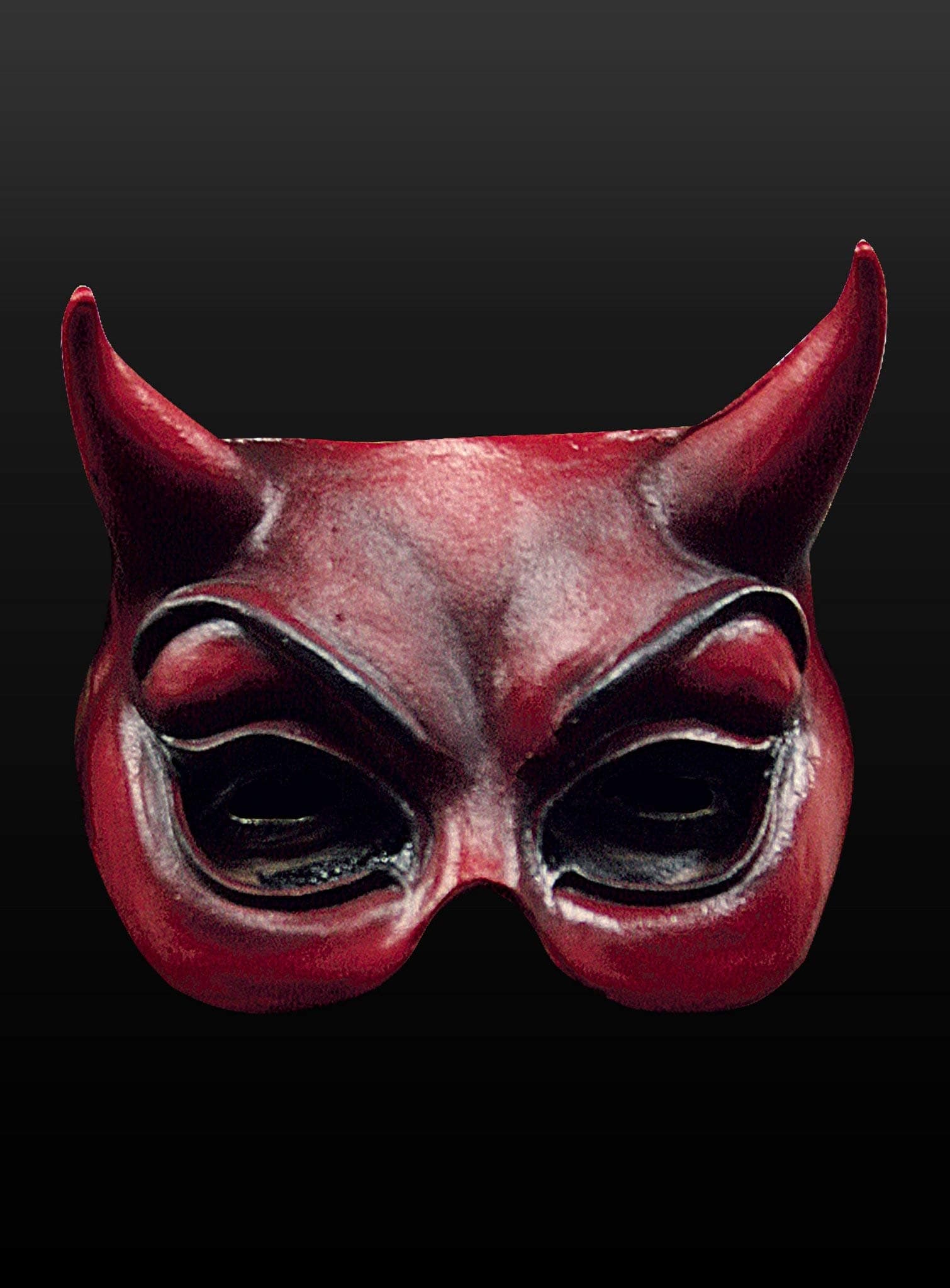 Creative Collection Adult Red Devil Half Face Mask with Horns