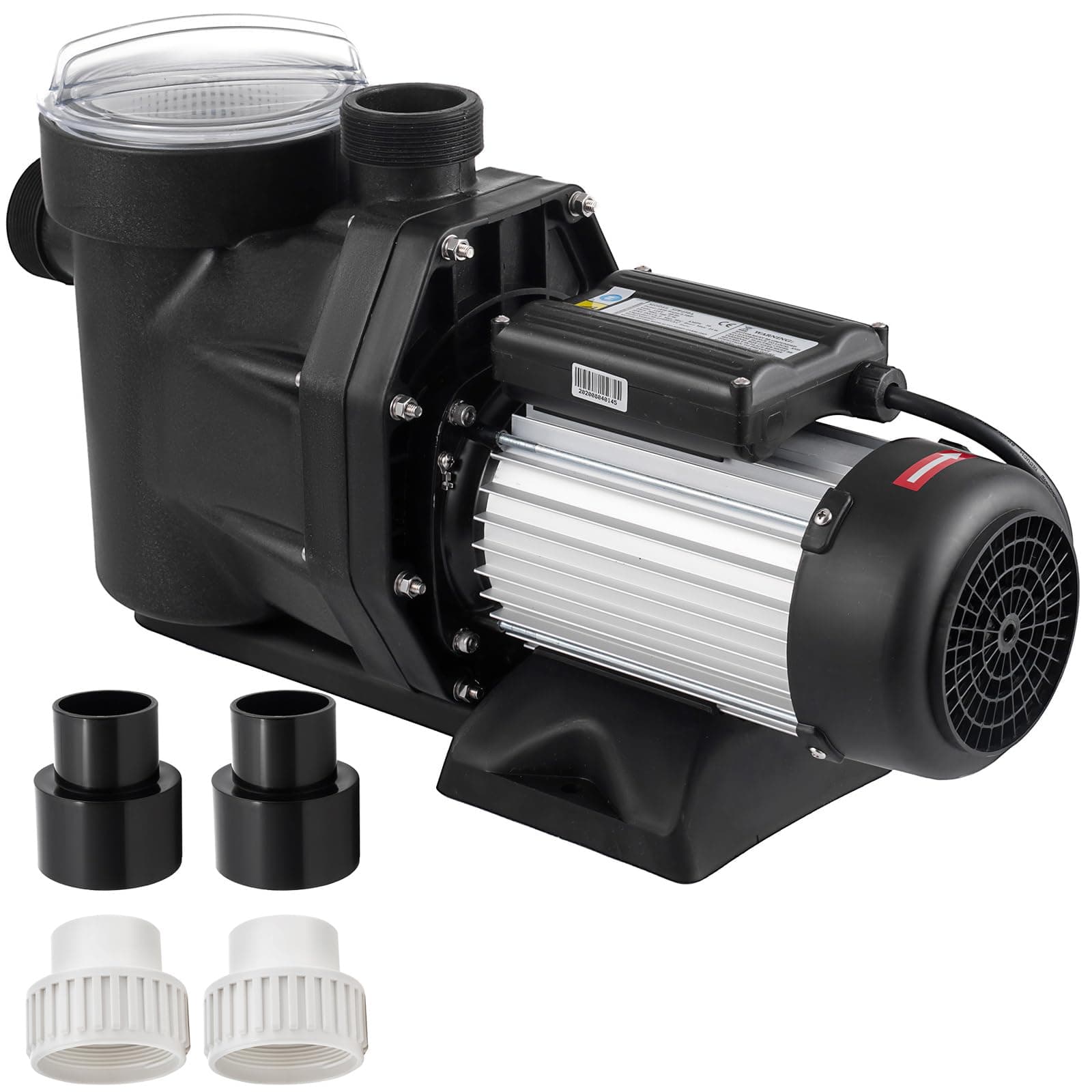 2.5HP Pool Pump Powerful 8880 GPH, Self Priming 110V Swimming Pool Pump, 1850W Single Speed In/Above Ground Pool Pumps for Pools, Spas, Hot Tubs, Fountains, and Water Circulation Systems
