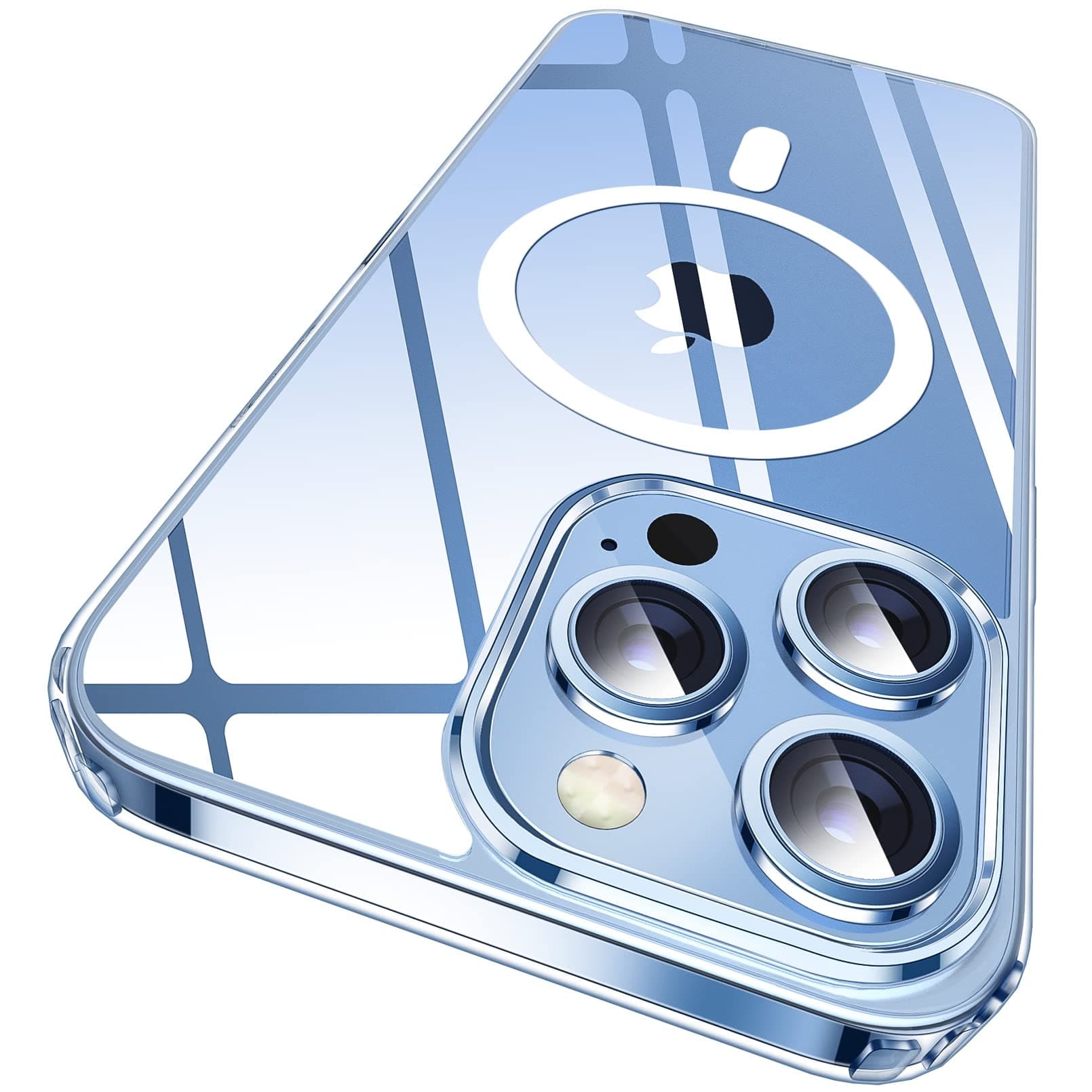 [2024 New] for iPhone 13 Pro Max Case with MagSafe, Strongest Magnet, Military Drop Protection, Non Yellowing, Magnetic Clear Slim Thin Promax Bumper Phone Cover for Apple 13pro Max (Mag Safe Clear)