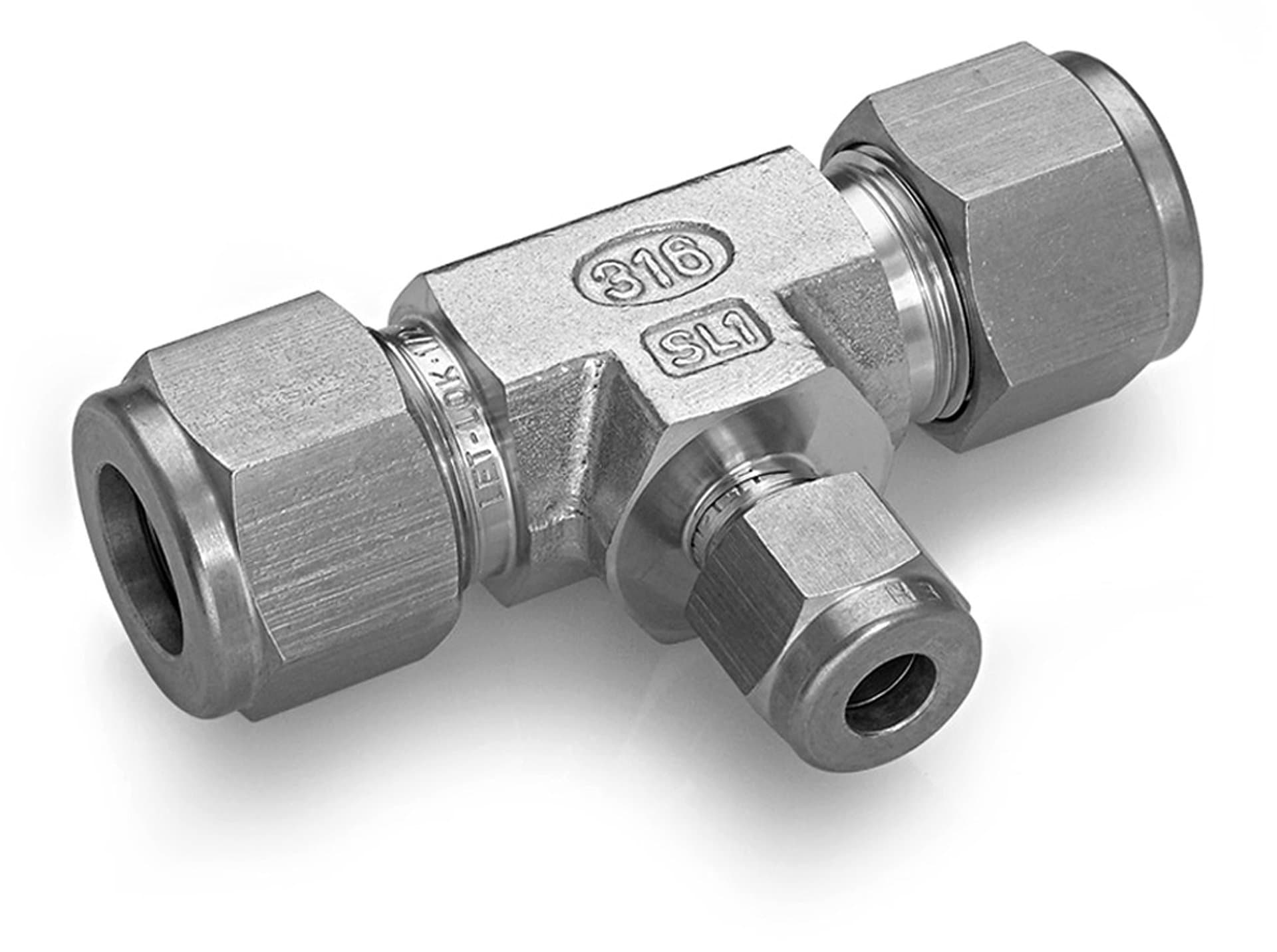Ham-Let Stainless Steel 316 Let-Lok Compression Fitting, Tee, 3/4" Tube OD