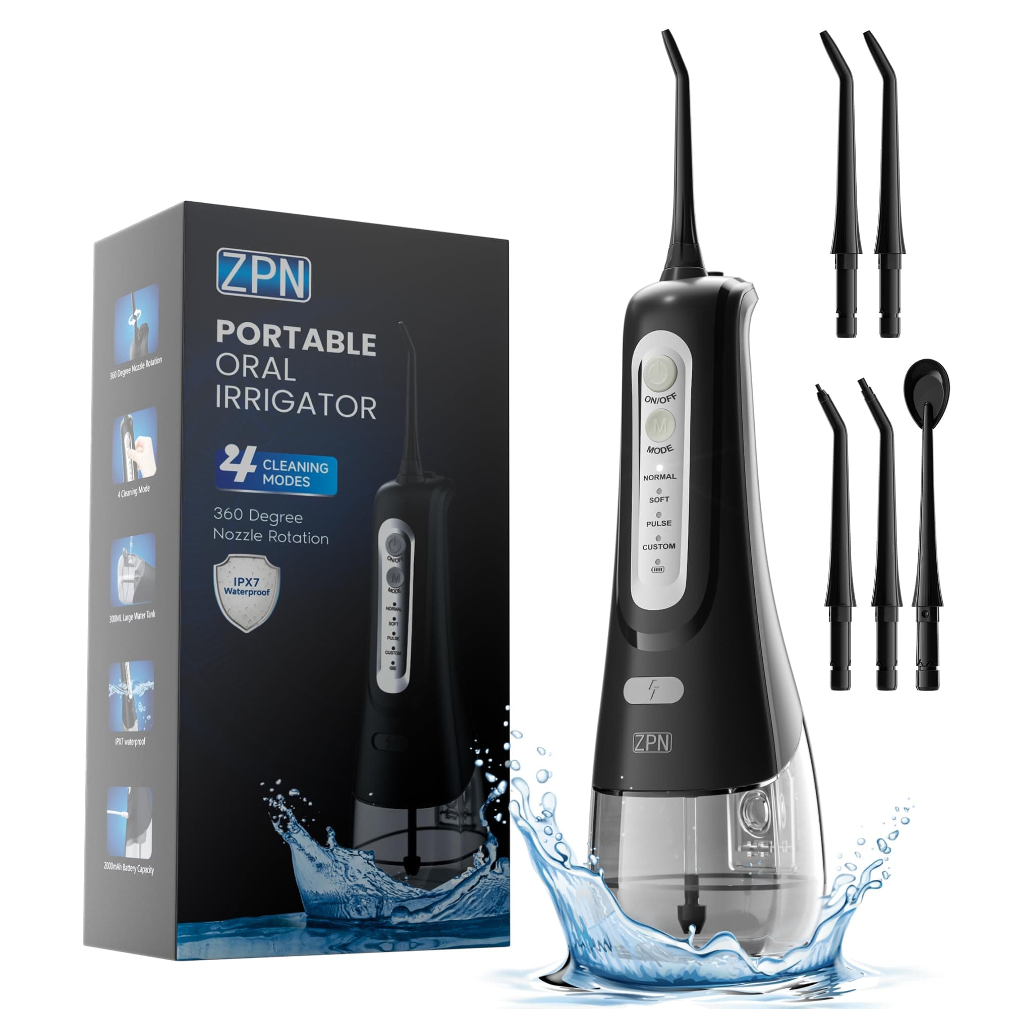 ZPNL9-BLACK Black Water Flosser