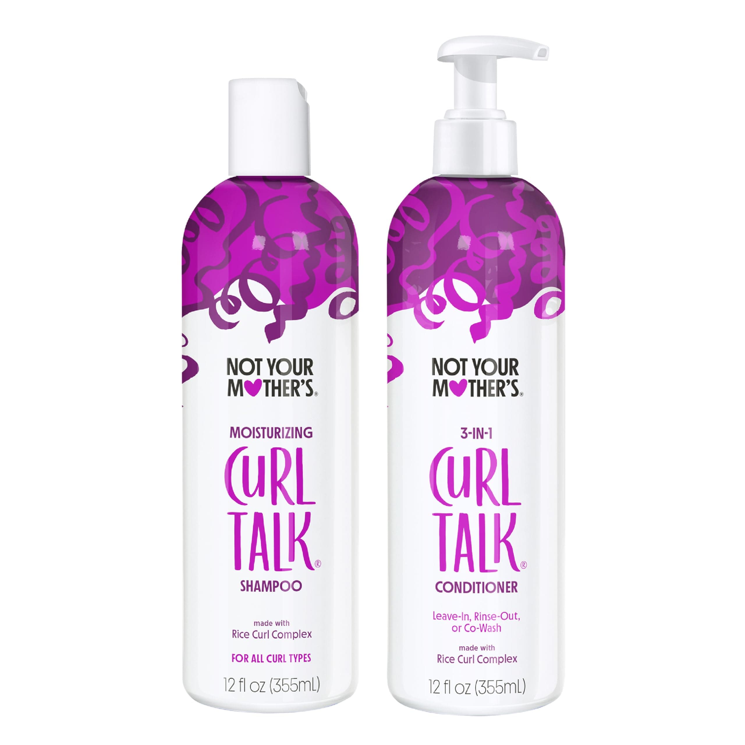 Not Your Mother's Curl Talk Shampoo & Conditioner Set, 12 Fl Oz Each