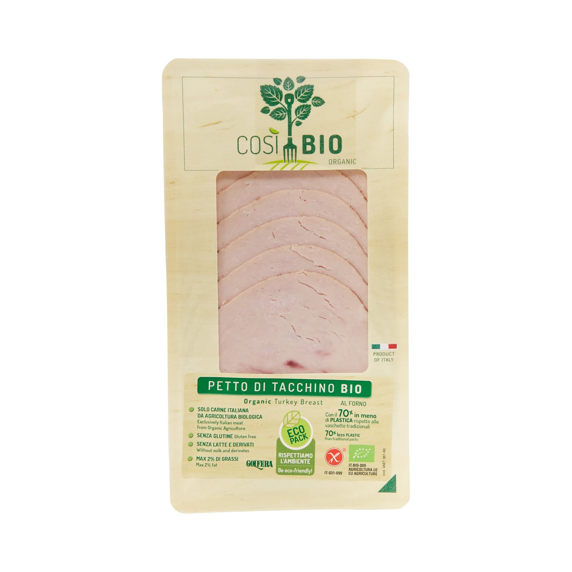 Cosi Bio Organic Turkey Breast, 80g