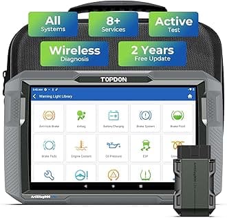 TOPDON Car Diagnostic Tool ArtiDiag900 Lite with BiDirectional Scan, FCA Gateway and CAN-FD, Full Systems Diagnosis with 8+ Reset Services, Wireless Bluetooth OBD2 scanner, AutoVIN, 2-Year Free Update