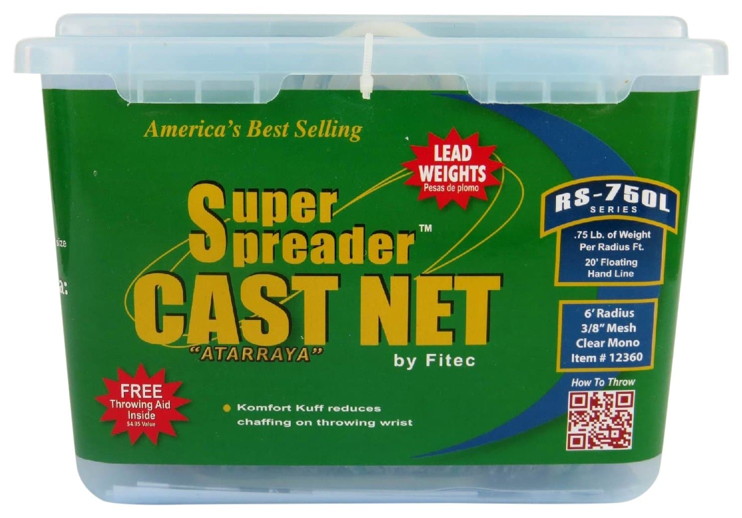 FitecRS750L Super Spreader Cast Net