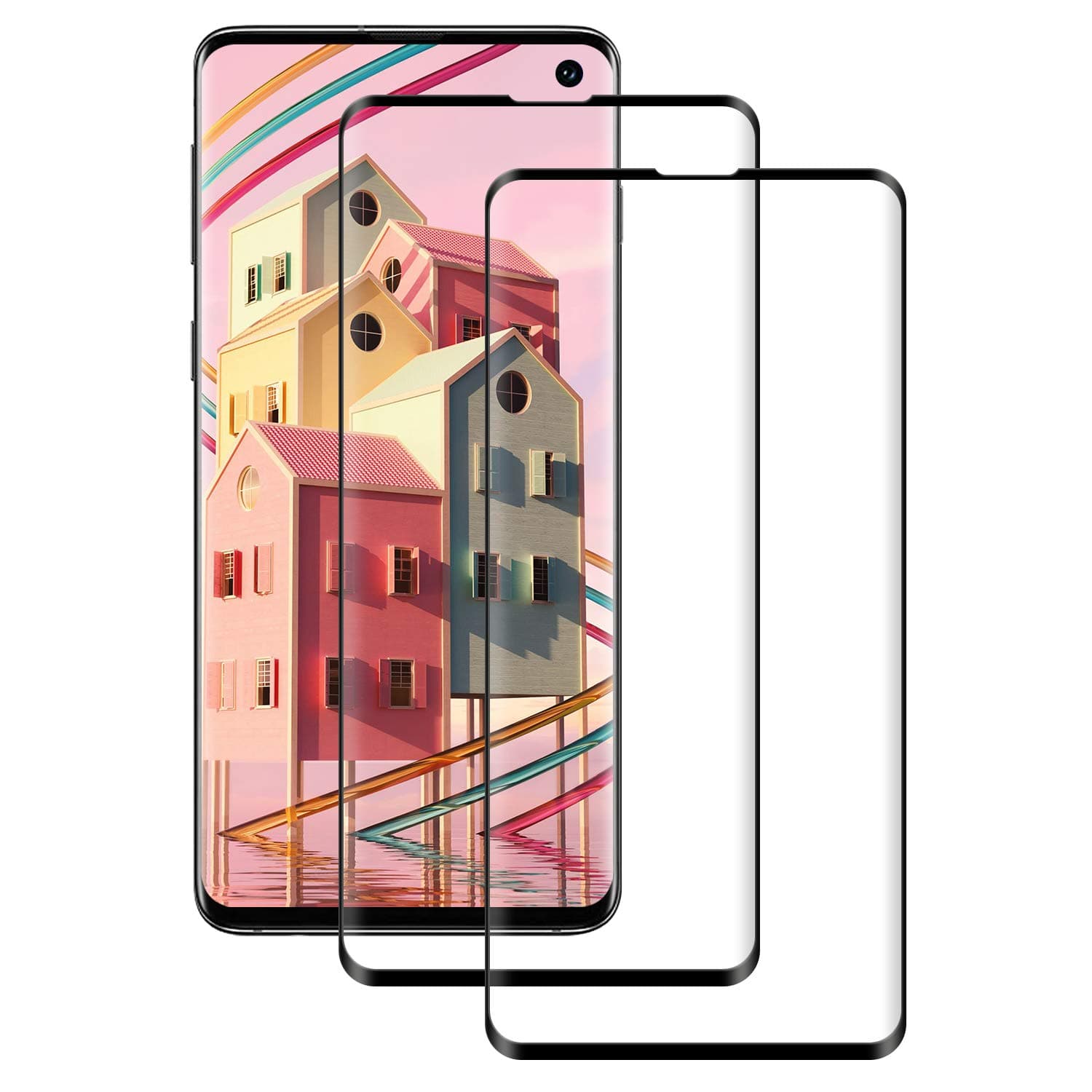 Samsung Galaxy S10E Screen Protector, [2 Pack] Shatterproof Tempered Glass Film for Samsung Galaxy S10E [9H Hardness] [Touch sensitive] [High Transparency]